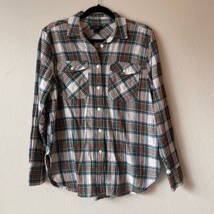 J Crew Plaid button up